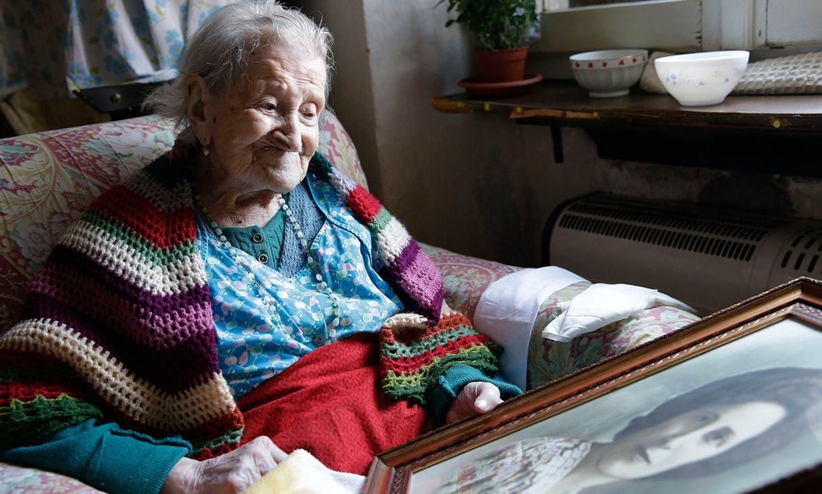 долгожительница итальянка, прожила 117 лет