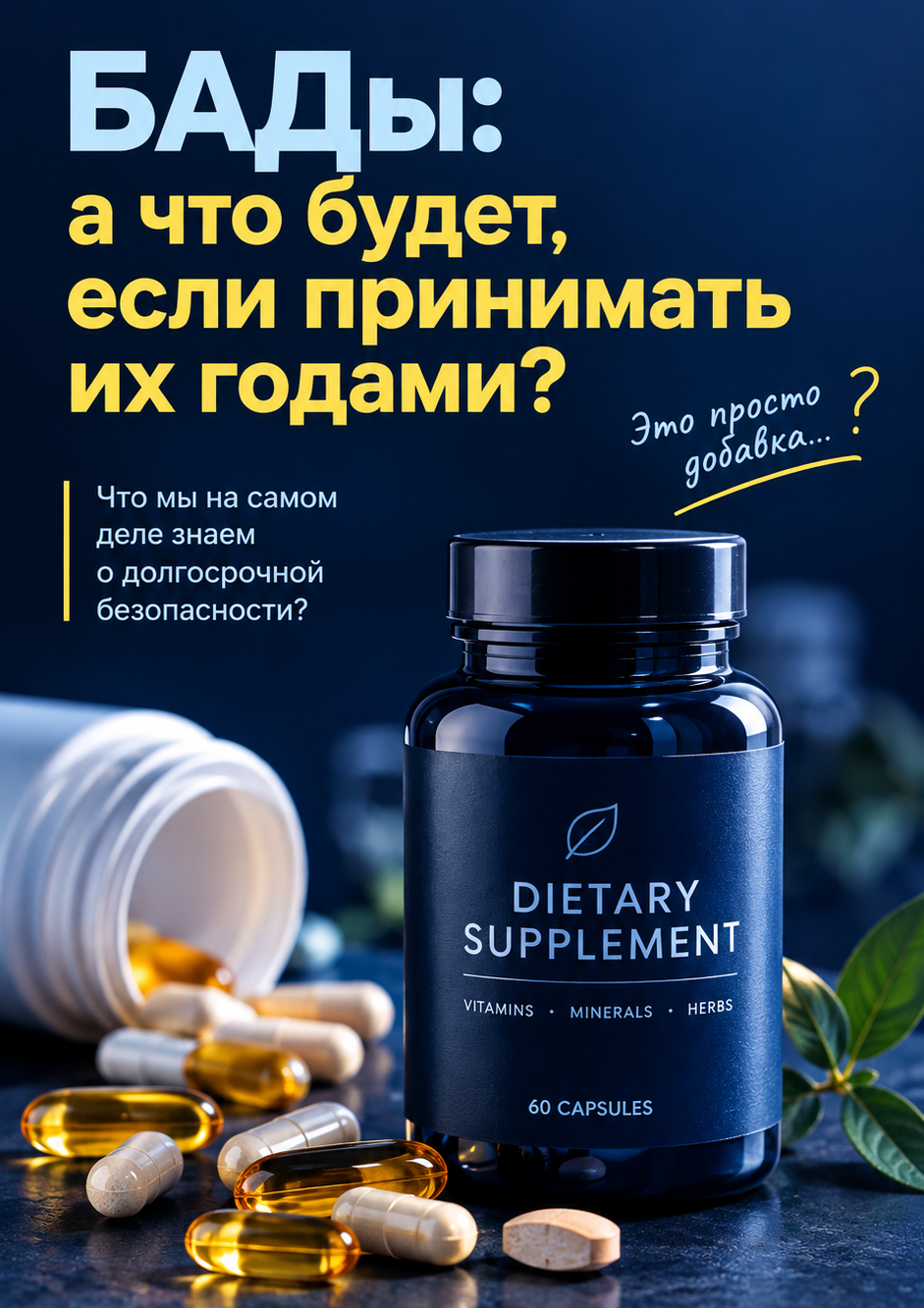  Что будет если принимать БАД ы десятилетиями